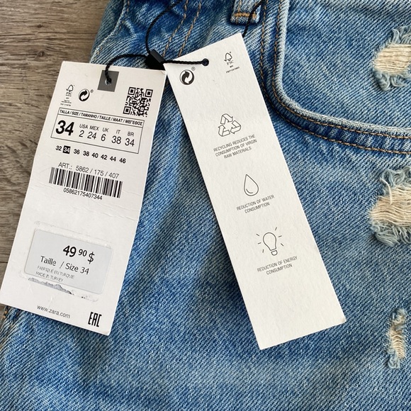 Zara High Waisted Jeans - Picture 6 of 6
